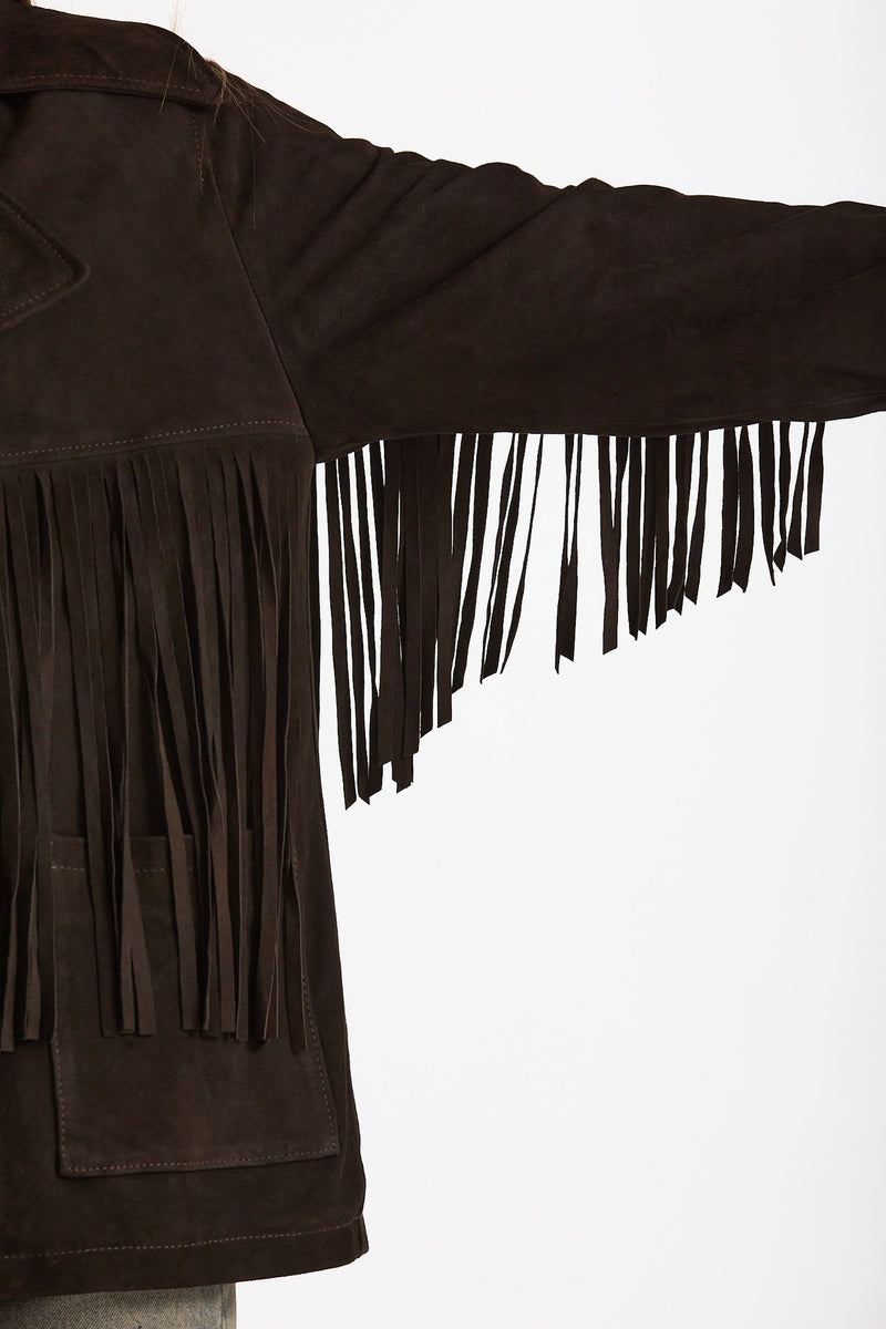 Blazer in suede testa moro women Mono - 7