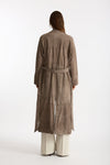 Soprabito in suede tortora women Mono - 4