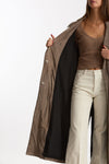 Soprabito in suede tortora women Mono - 7