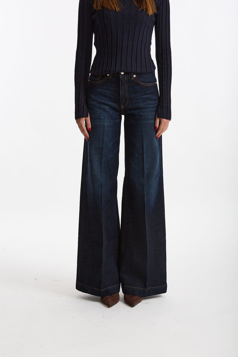 Jeans palazzo NADIA lavaggio scuro women Nine in the morning - 1