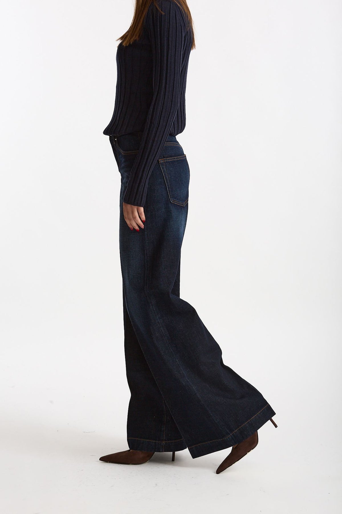 Jeans palazzo NADIA lavaggio scuro women Nine in the morning - 2