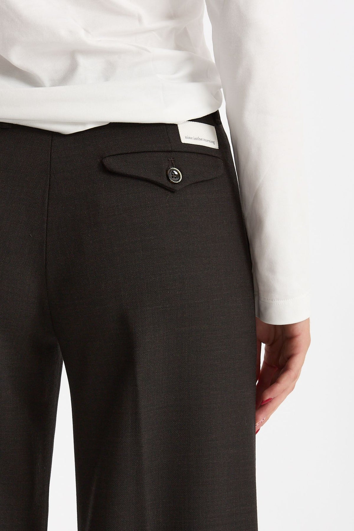 Pantalone palazzo NADIA testa moro scuro women Nine in the morning - 4