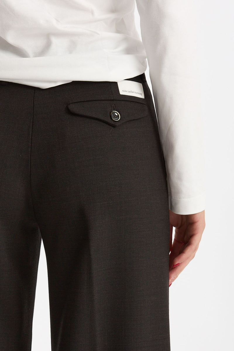 Pantalone palazzo NADIA testa moro scuro women Nine in the morning - 4