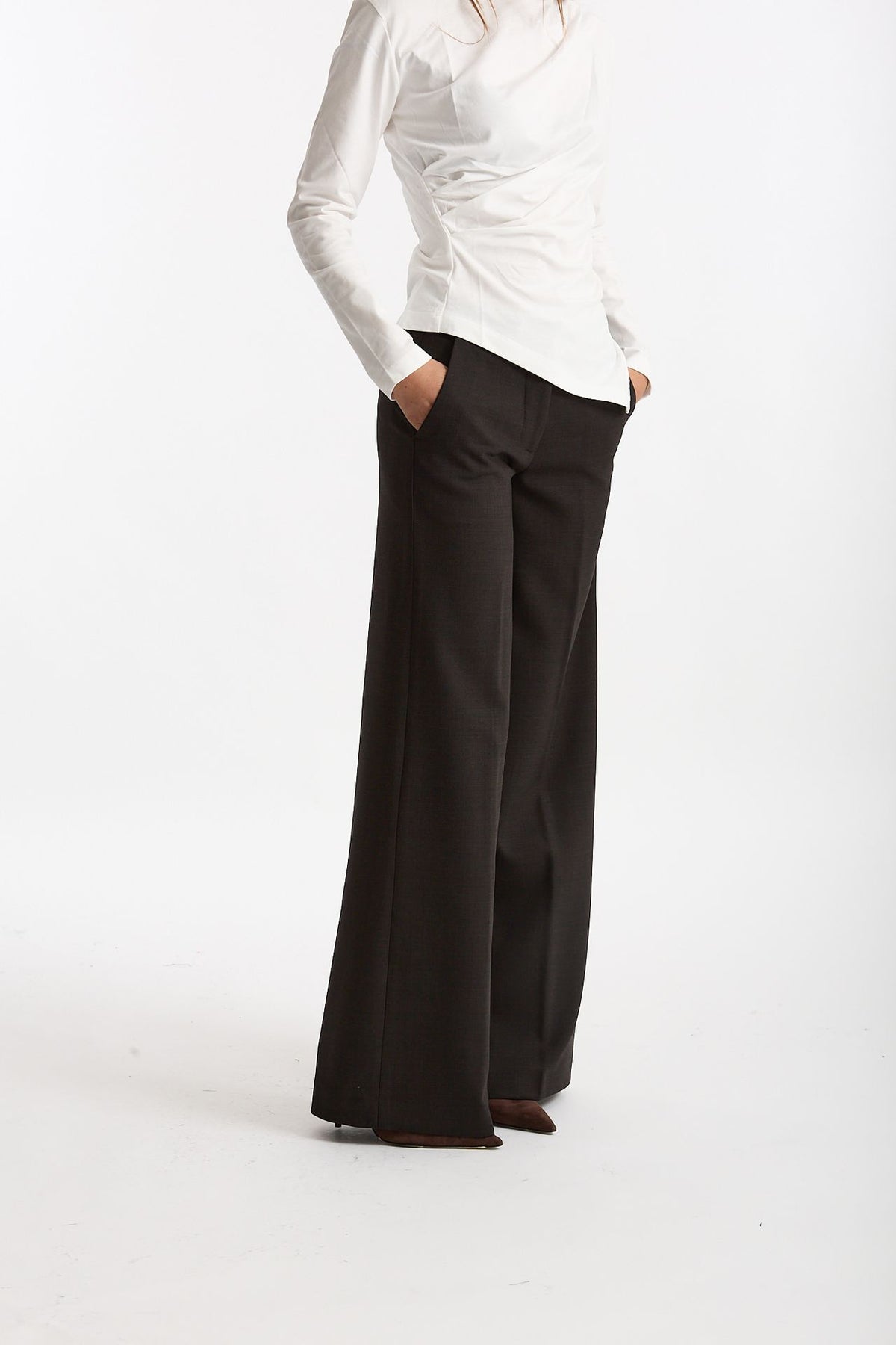 Pantalone palazzo NADIA testa moro scuro women Nine in the morning - 3