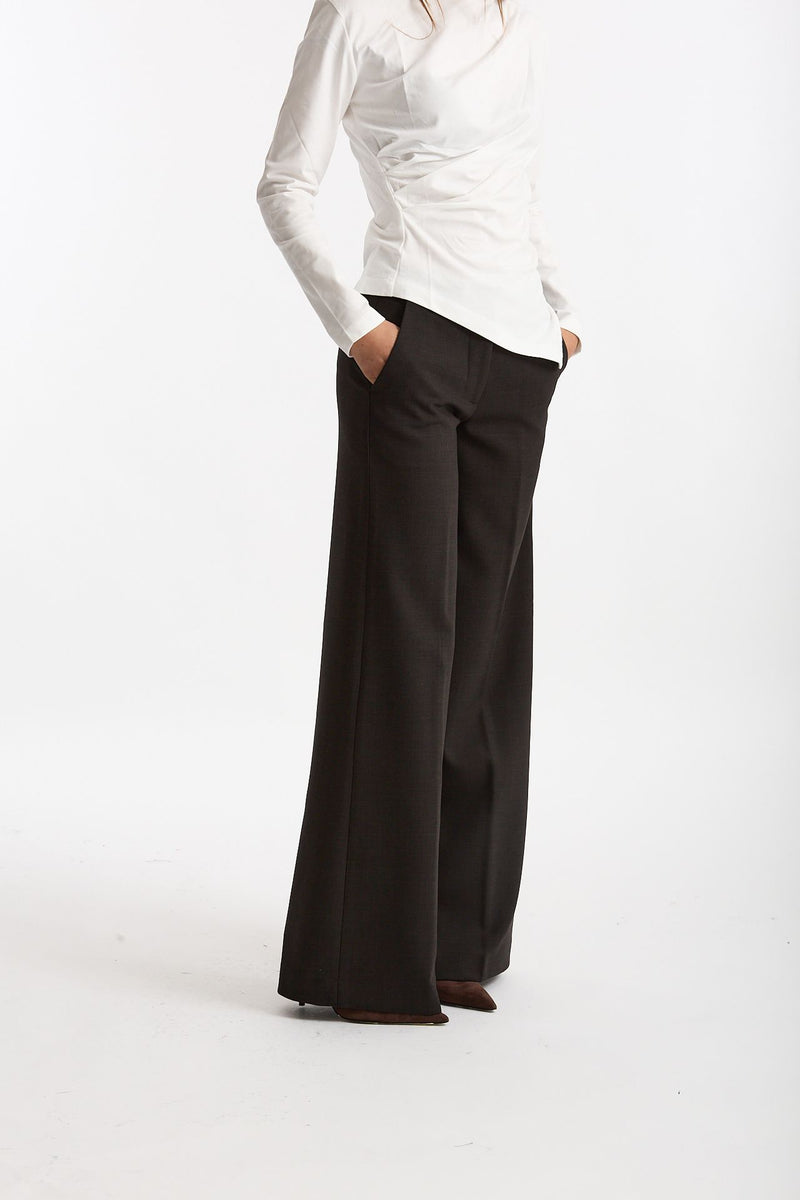 Pantalone palazzo NADIA testa moro scuro women Nine in the morning - 3
