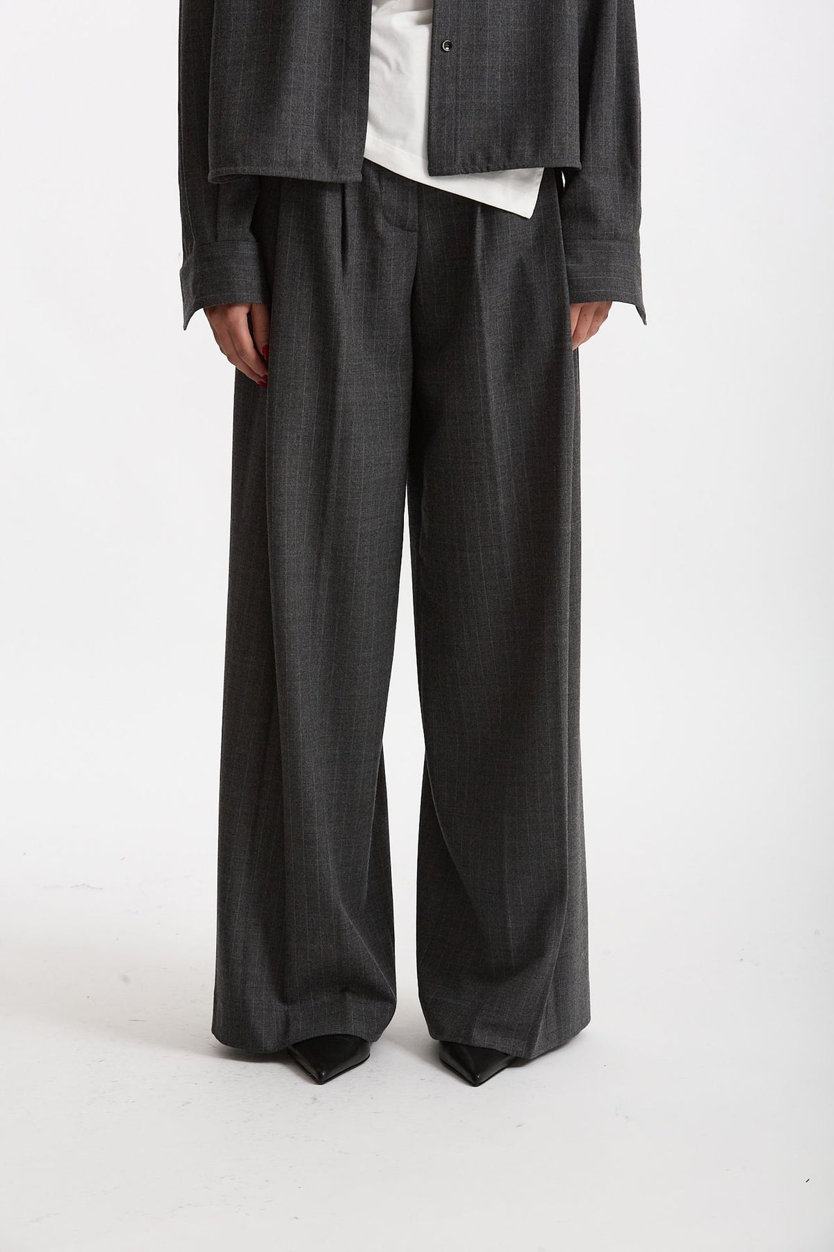 Pantalone ampio PETRA gessato women Nine in the morning - 3