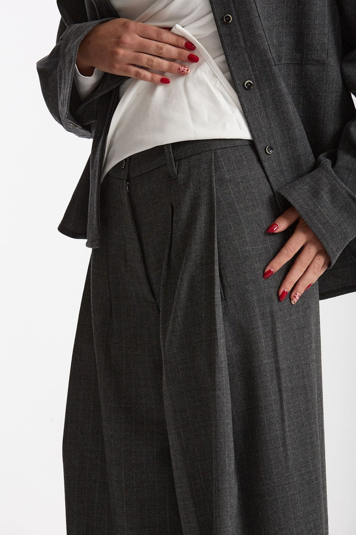 Pantalone ampio PETRA gessato women Nine in the morning - 5
