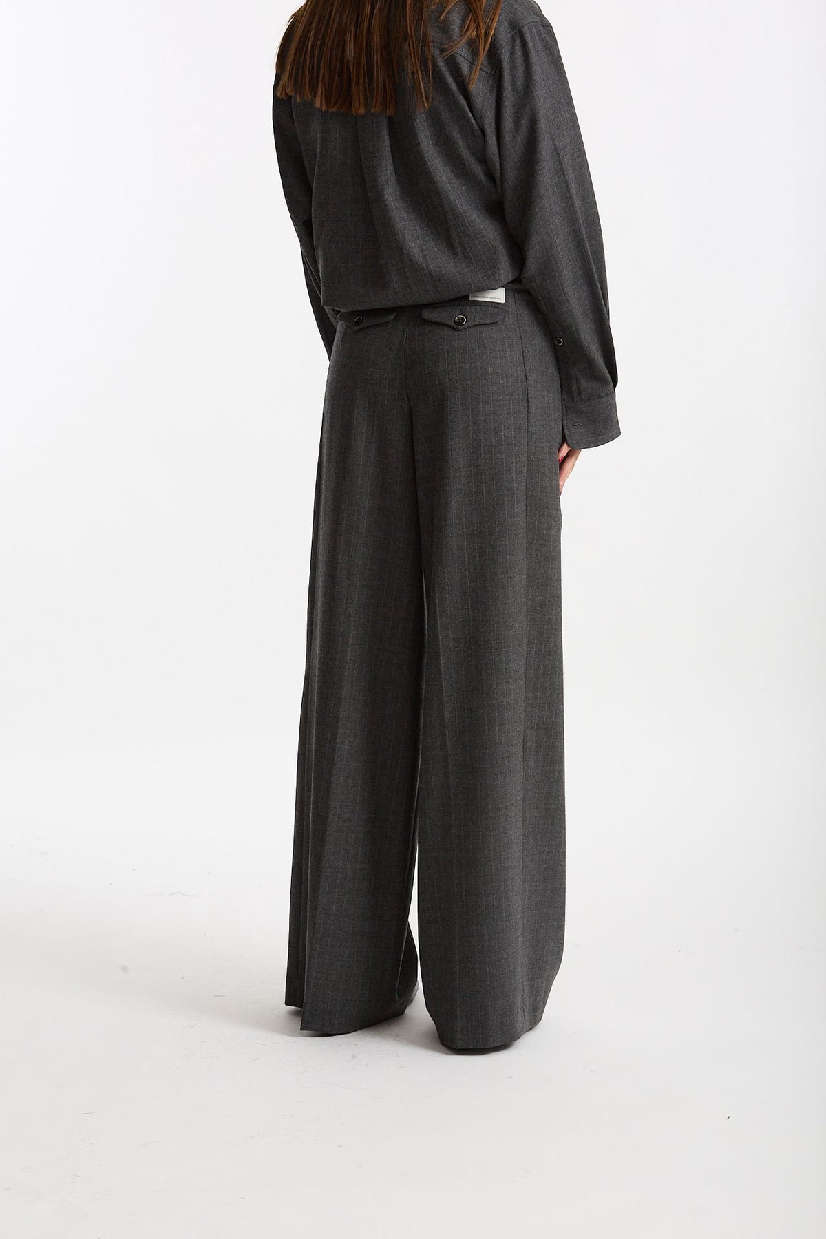 Pantalone ampio PETRA gessato women Nine in the morning - 6