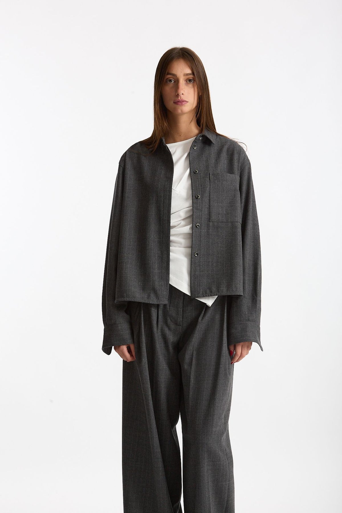 Camicia a scatolina gessato women Nine in the morning - 1