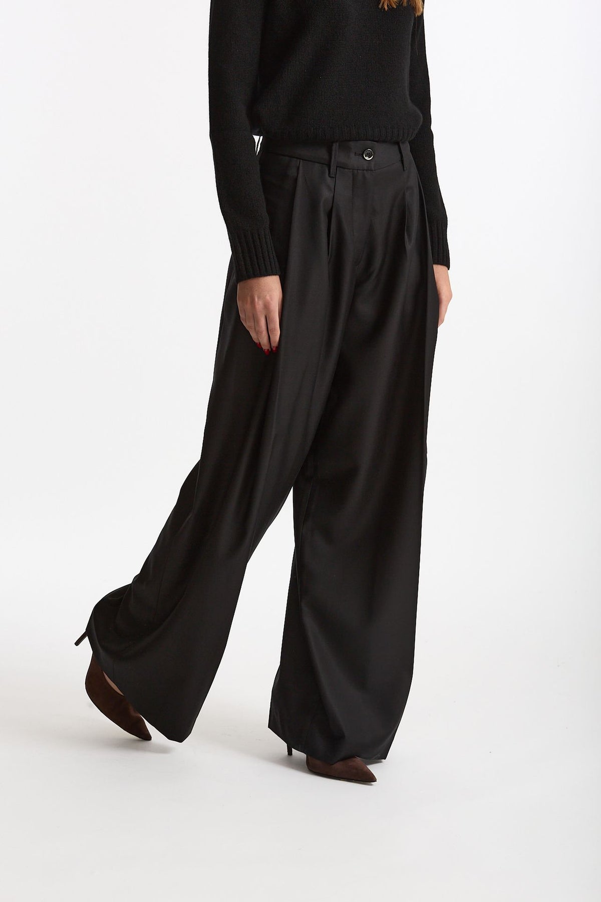 Pantalone palazzo PETRA nero women Nine in the morning - 3