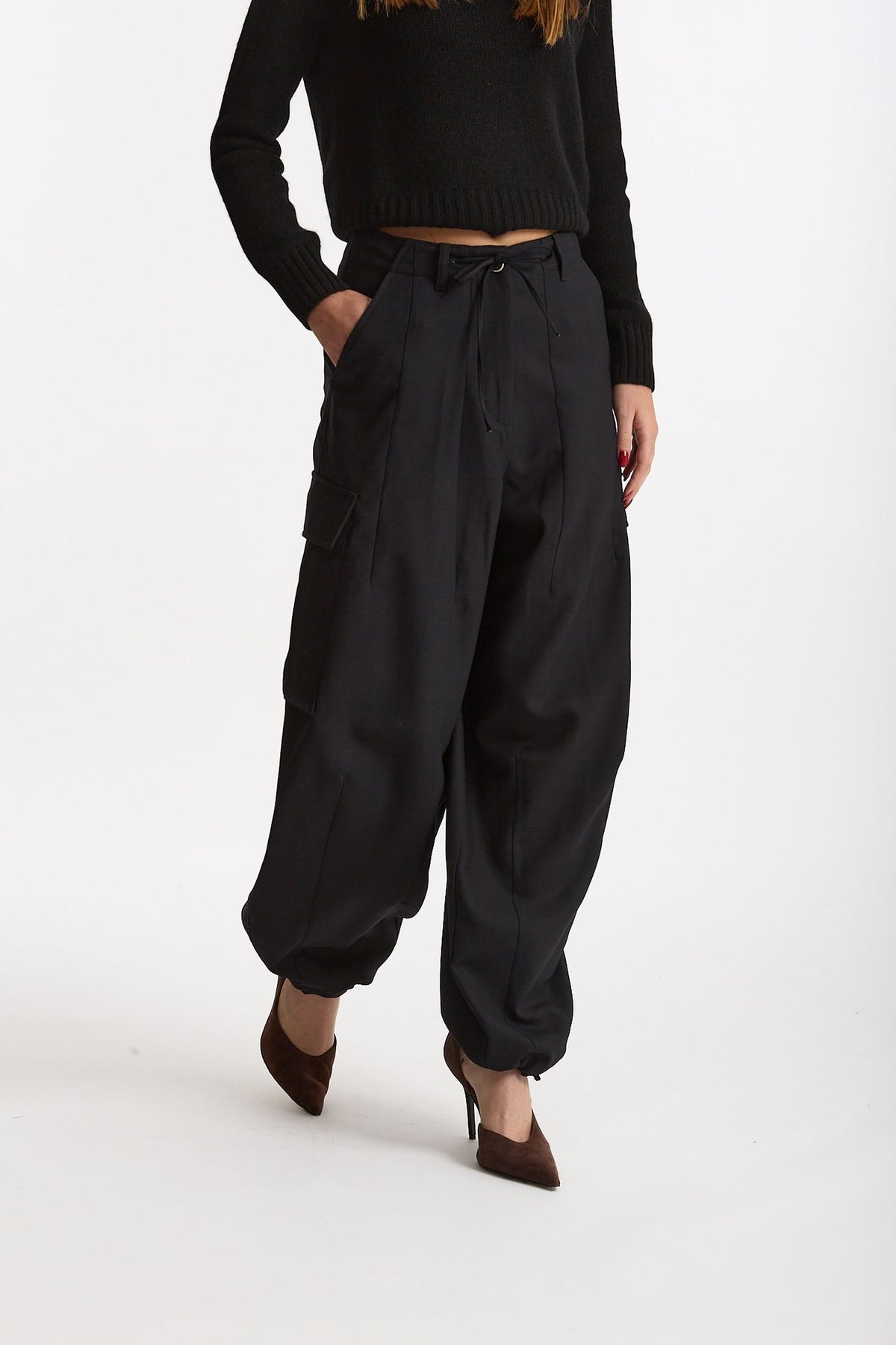 Pantalone cargo NEREA nero women Nine in the morning - 3
