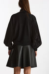 Maglia dolcevita maniche a sbuffo nero women Nude - 3