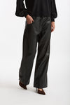 Pantalone wide leg ecopelle nero women Nude - 4