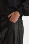 Pantalone wide leg ecopelle nero women Nude - 5