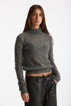 Maglia dolcevita micro paillettes grigio women Nude - 1