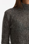 Maglia dolcevita micro paillettes grigio women Nude - 5