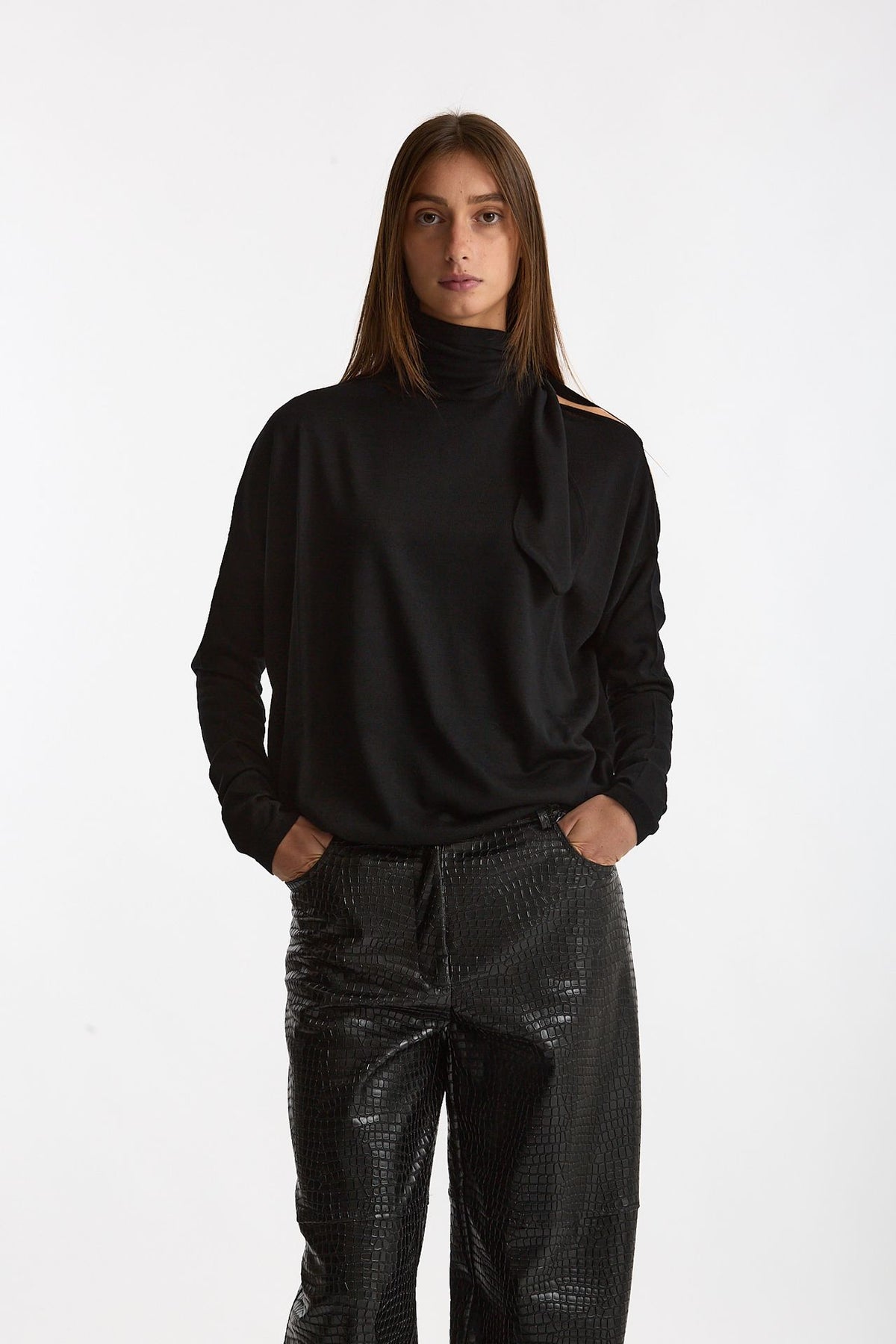 Maglia cut-out nero women Nude - 1