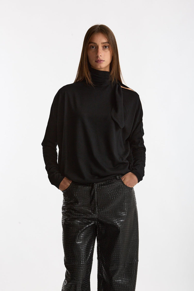 Maglia cut-out nero women Nude - 1