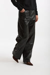 Pantalone ecopelle stampa cocco nero women Nude - 4