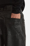 Pantalone ecopelle stampa cocco nero women Nude - 6