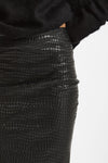 Gonna Vita alta midi ecopelle nero women Nude - 6