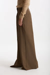 Pantalone palazzo taupe women Nude - 3