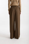 Pantalone palazzo taupe women Nude - 4