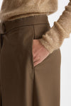 Pantalone palazzo taupe women Nude - 5