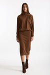 Abito midi tabacco women Nude - 1