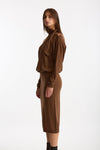 Abito midi tabacco women Nude - 2