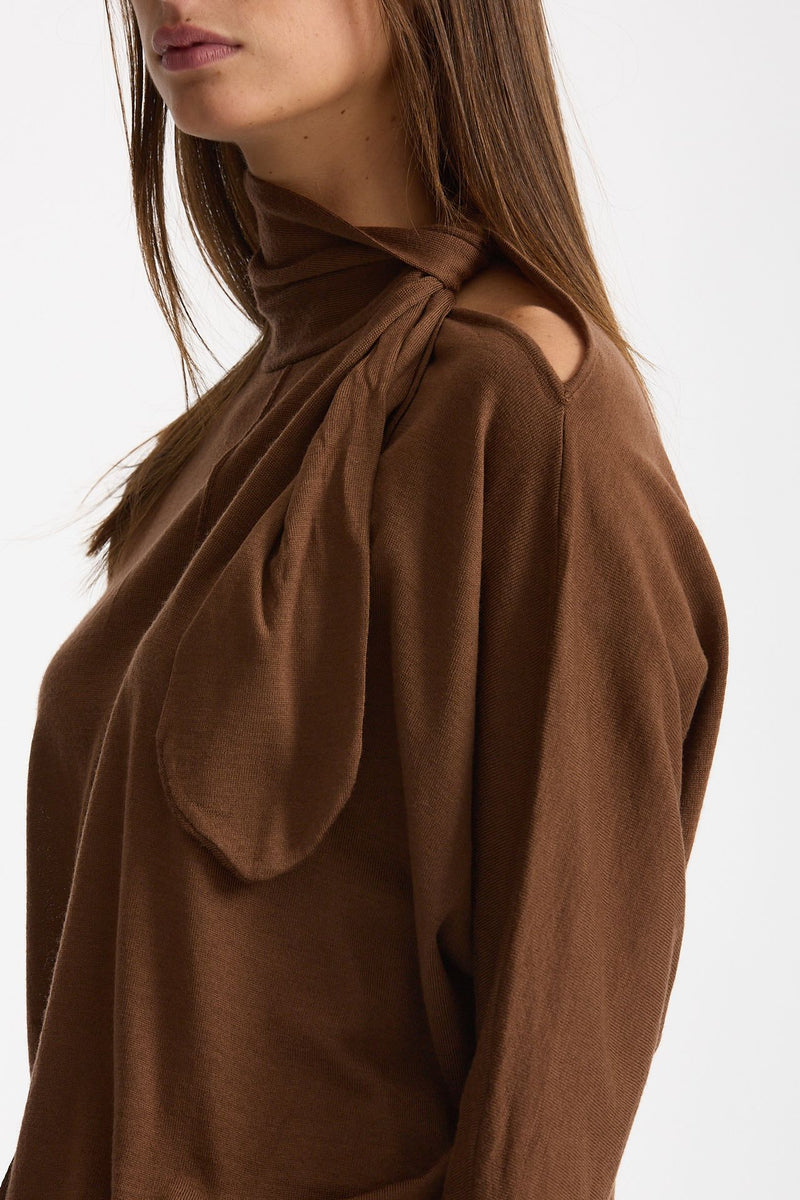 Abito midi tabacco women Nude - 4