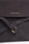 Borsa VENUS NABUCCO SMALL in pelle nabuk carbone women Orciani - 4
