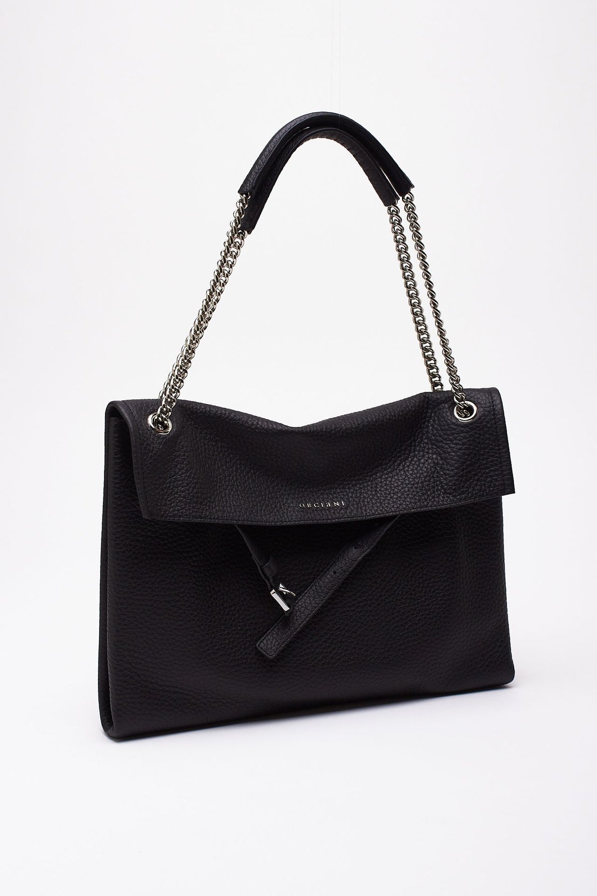 Borsa VENUS SOFT MIDI in pelle martellata carbone women Orciani - 3