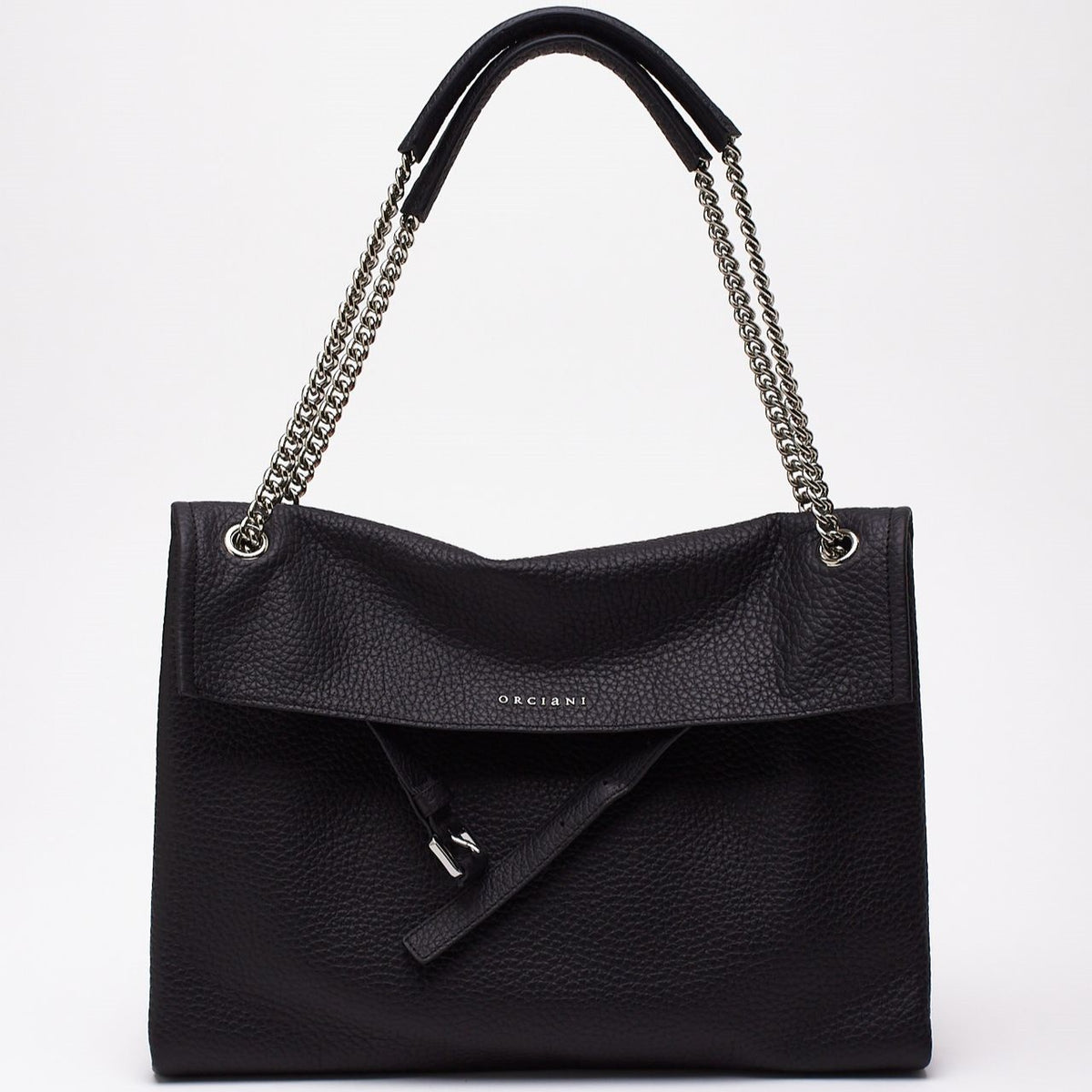 Borsa VENUS SOFT MIDI in pelle martellata carbone women Orciani - 6