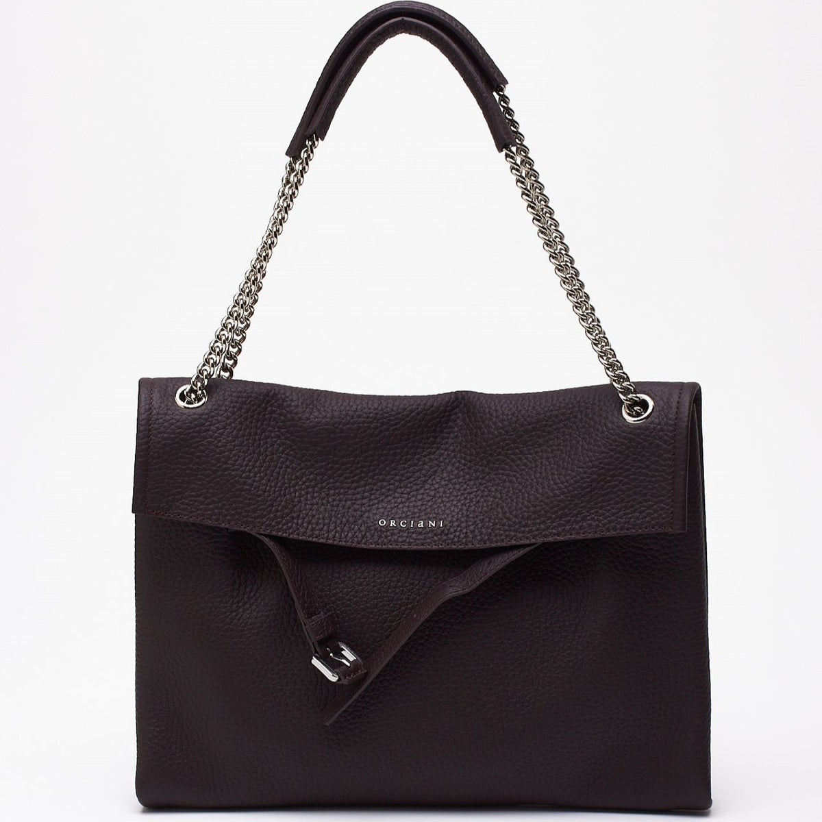Borsa VENUS SOFT MIDI in pelle martellata burgundy women Orciani - 6