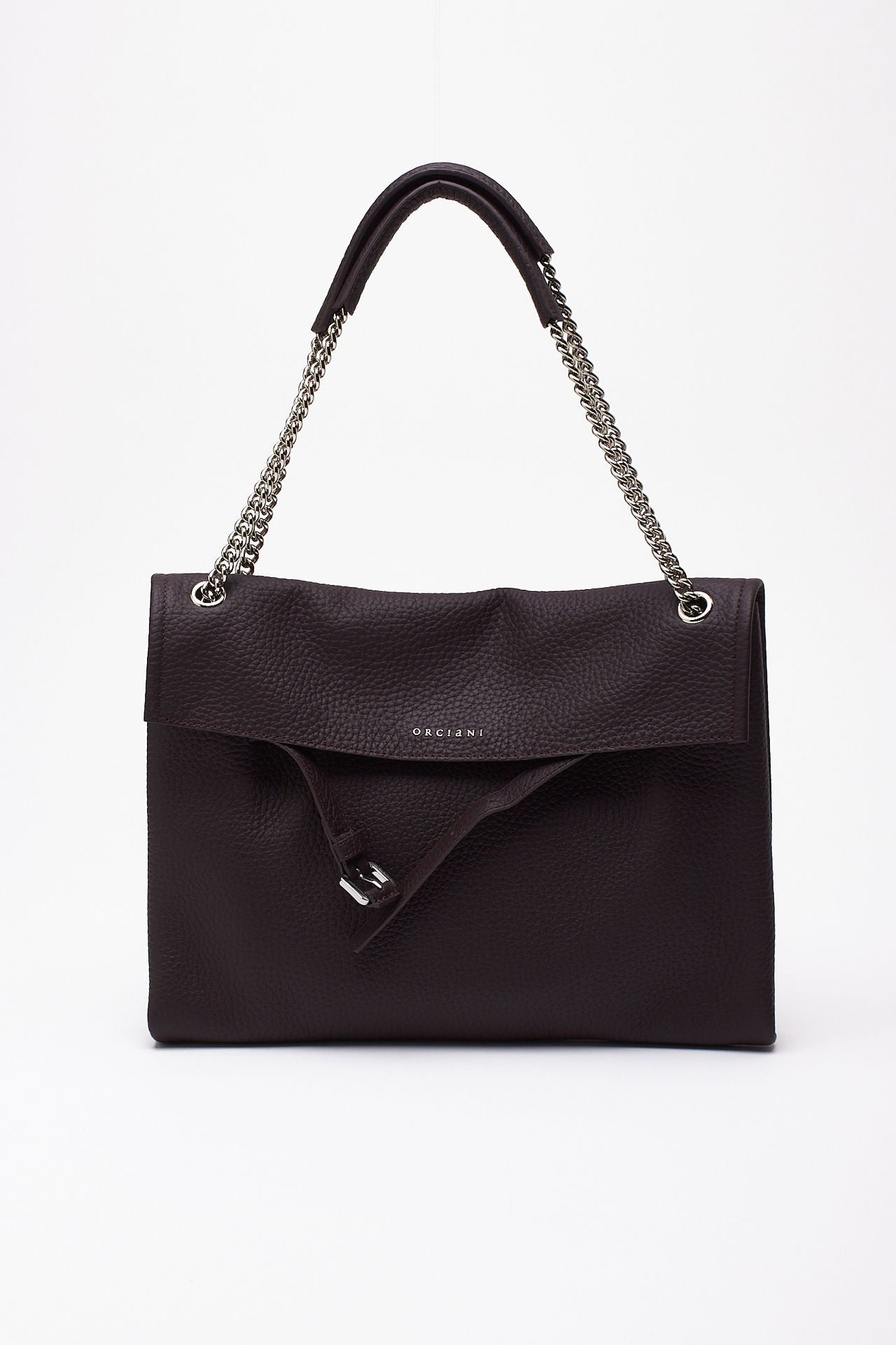 Borsa VENUS SOFT MIDI in pelle martellata burgundy women Orciani - 1