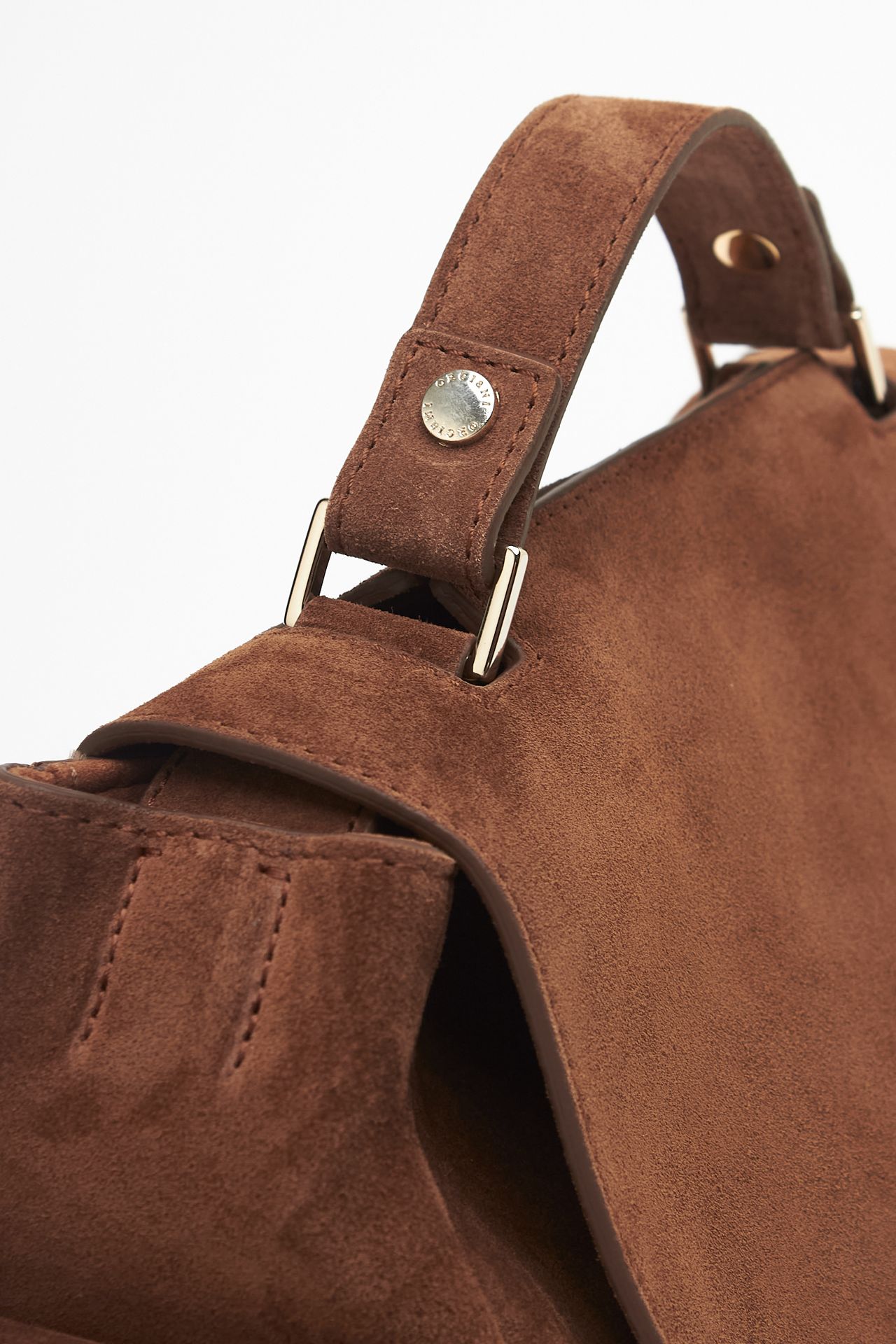 Borsa SVEVA PEACH TORO SMALL in suede tabacco women Orciani - 2