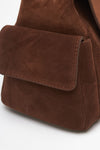 Borsa SVEVA PEACH TORO SMALL in suede tabacco women Orciani - 6