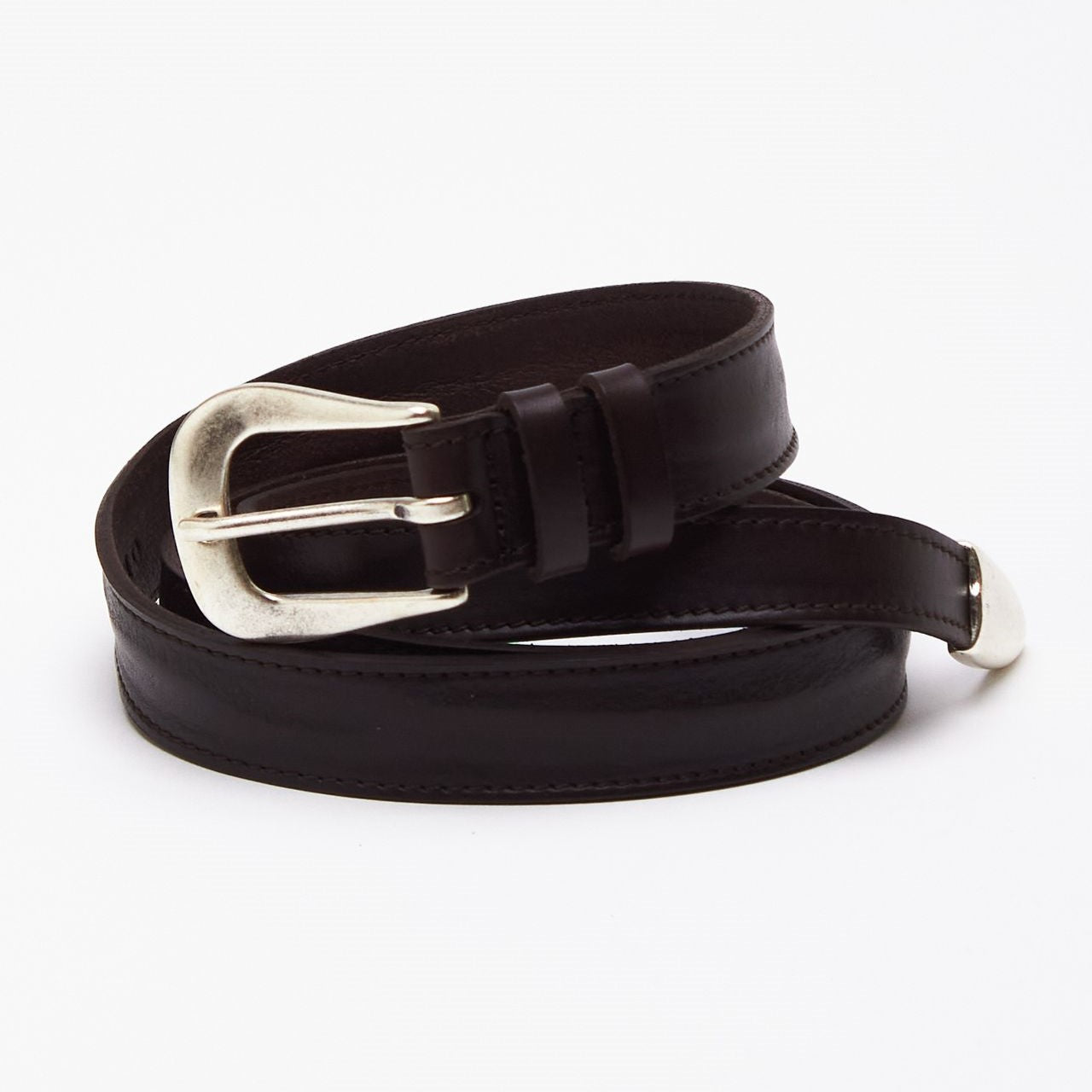 Cintura punta lunga Bull Soft in cuoio testa di moro women Pier abbigliamento - 3