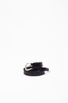 Cintura punta lunga Bull Soft in cuoio nero women Pier abbigliamento - 1