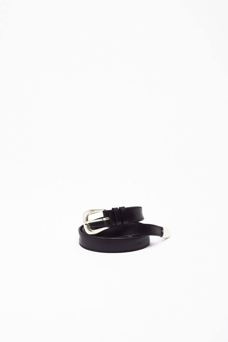 Cintura punta lunga Bull Soft in cuoio nero women Pier abbigliamento - 1