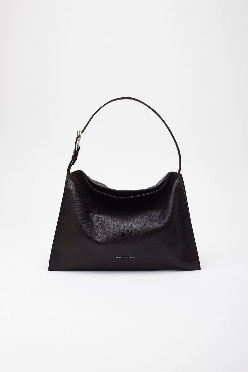Borsa TRINITY LAGOON MIDI in pelle t. di moro women Orciani - 1