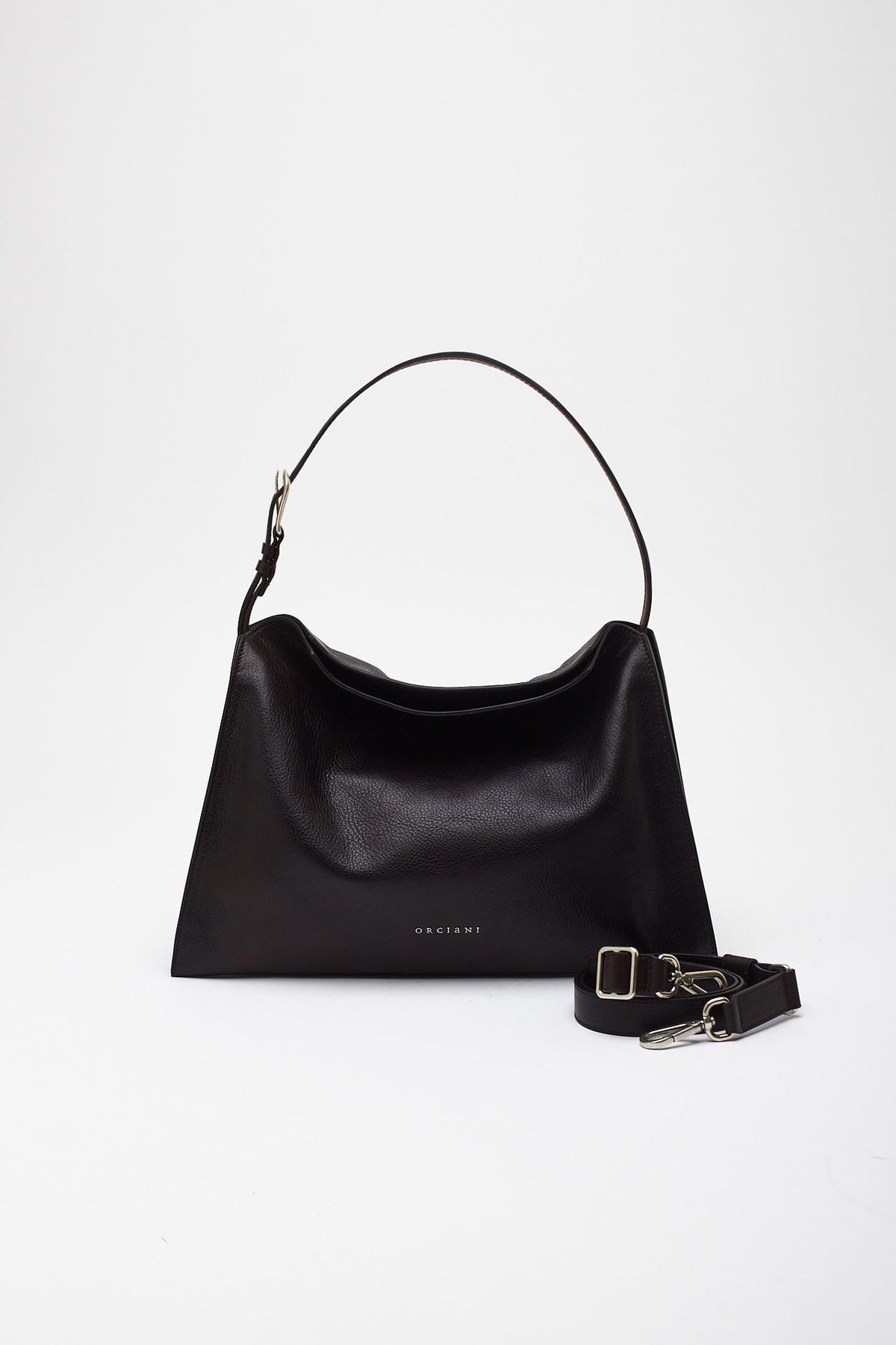 Borsa TRINITY LAGOON MIDI in pelle t. di moro women Orciani - 3