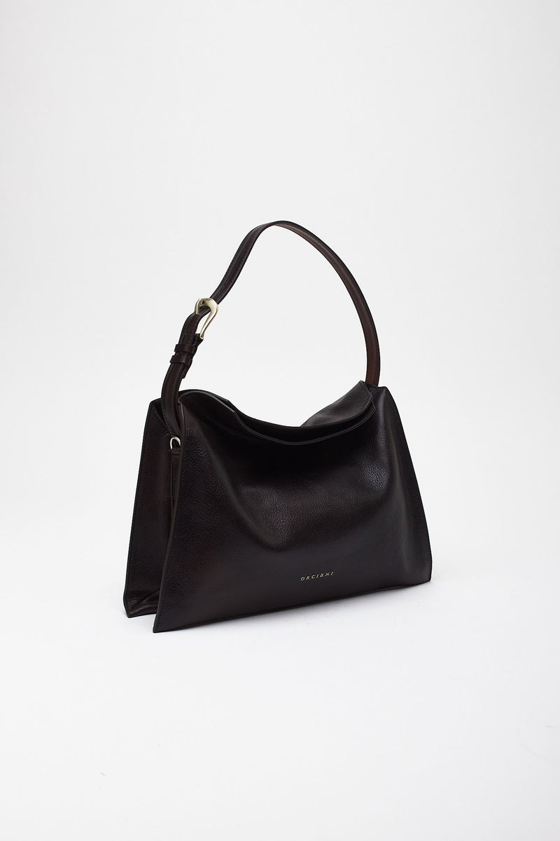 Borsa TRINITY LAGOON MIDI in pelle t. di moro women Orciani - 4