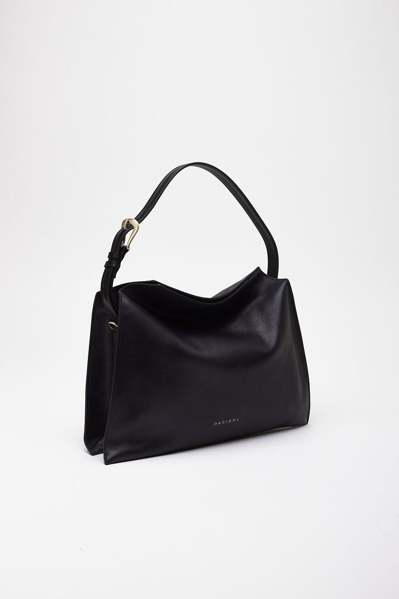 Borsa TRINITY LAGOON MIDI in pelle nero women Orciani - 4