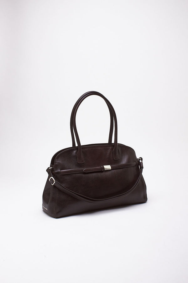 Borsa AURA LARGE in pelle testa di moro women Orciani