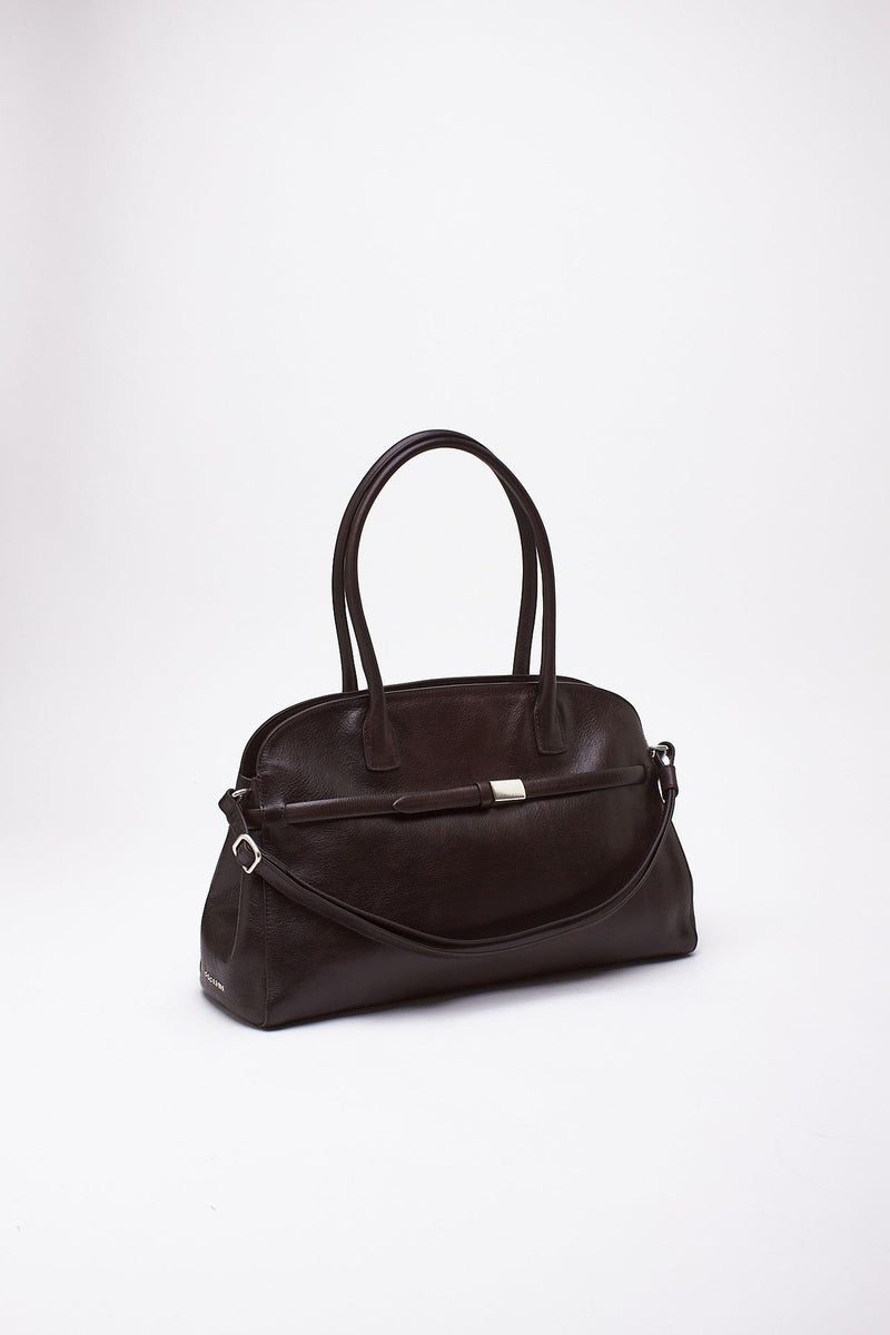 Borsa AURA LARGE in pelle testa di moro women Orciani - 2