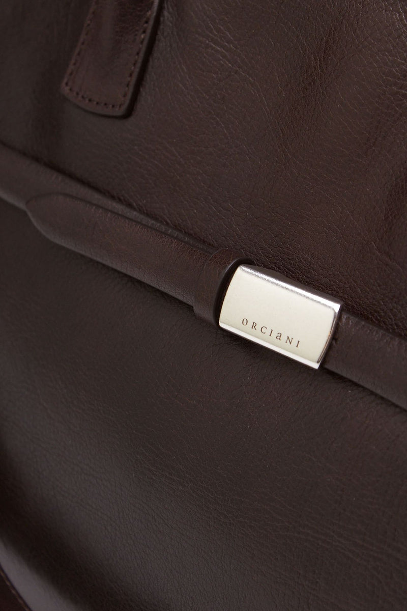 Borsa AURA LARGE in pelle testa di moro women Orciani - 5