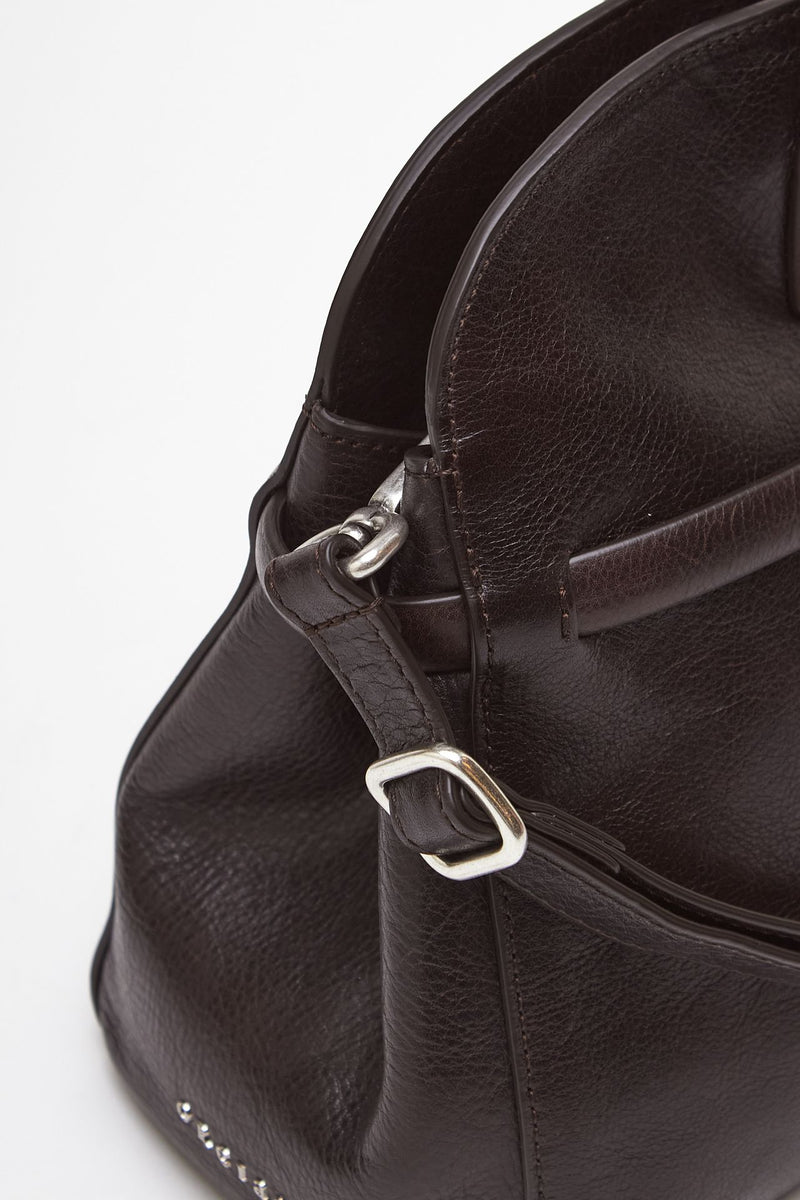 Borsa AURA LARGE in pelle testa di moro women Orciani - 6