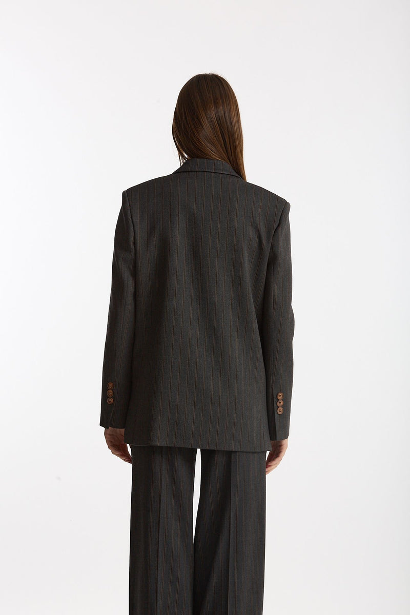 Giacca doppiopetto Gessato grigio antracite women ( p - s ) - 3